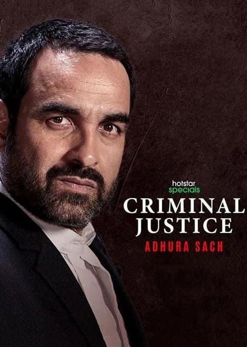 Poster for Criminal Justice Adhura Sach (Season 1) WEB-Rip Hindi 4K 1080p 720p & 480p x264 | JioHotstar Series