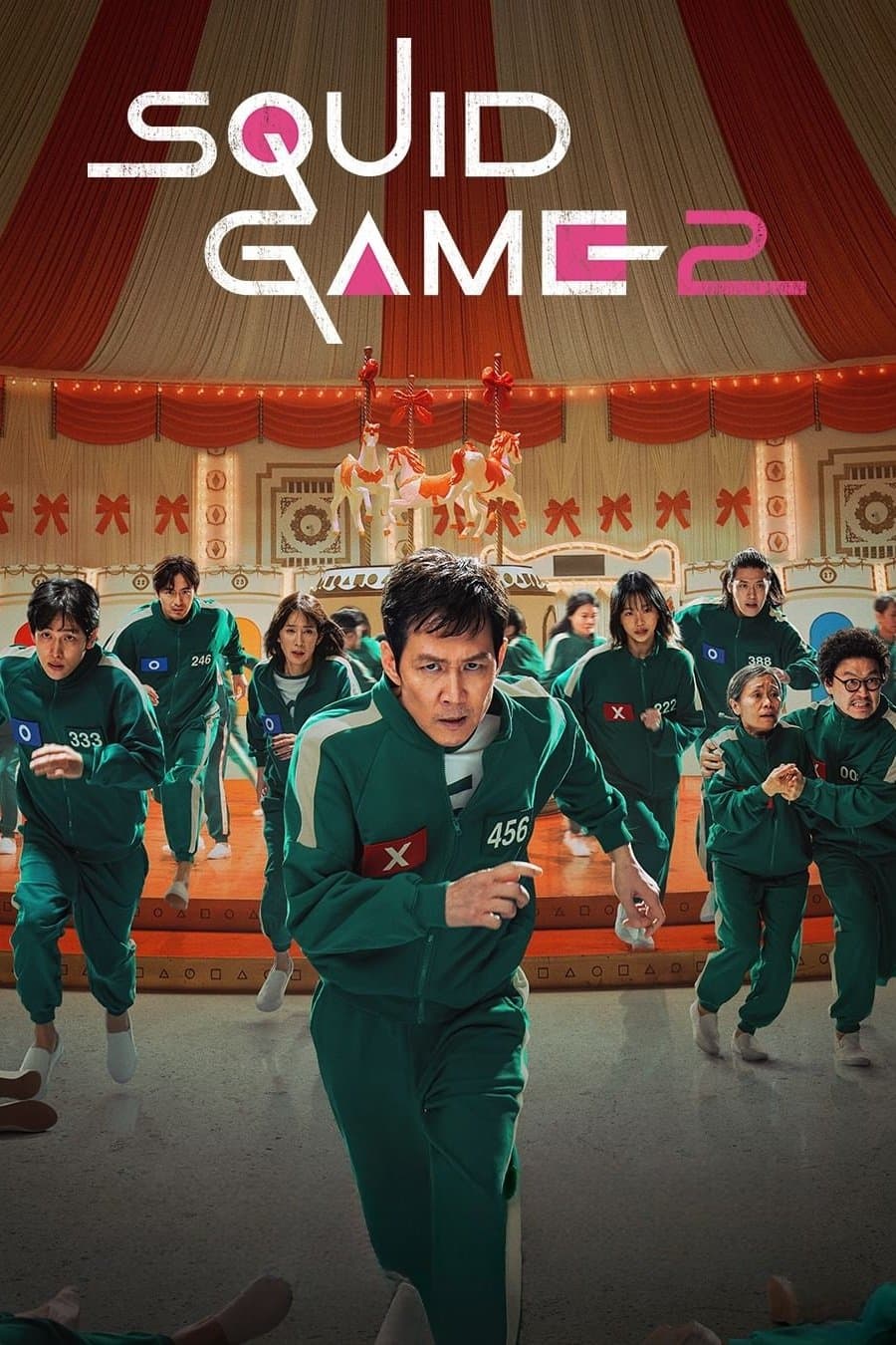 Poster for Squid Game (Season 2) HDRip [Hindi (DD5.1) & English] 720p & 480p [x264/10Bit-HEVC] | [ALL Episodes] | NF Series