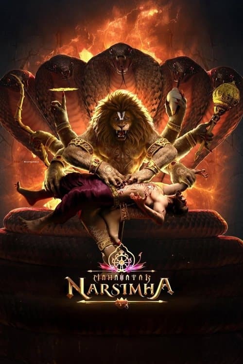 Poster for Mahavatar Narsimha (2025) WEB-DL [Hindi (DD5.1) + Telugu (DD5.1)] 480p 720p 1080p Dual Audio [x264/ESubs] | Full Movie
